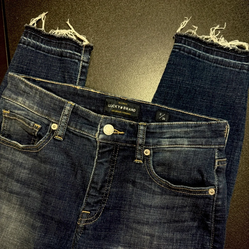 Lucky‎ Brand Jeans Ava Skinny 2 26 Raw Released Hem Stretch